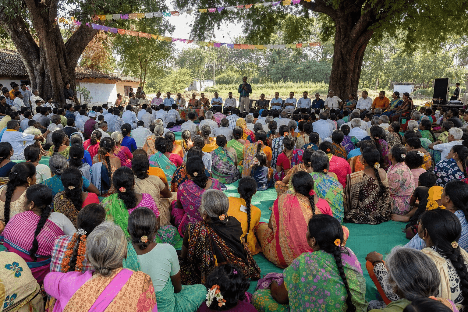 Community gathering at foundation event