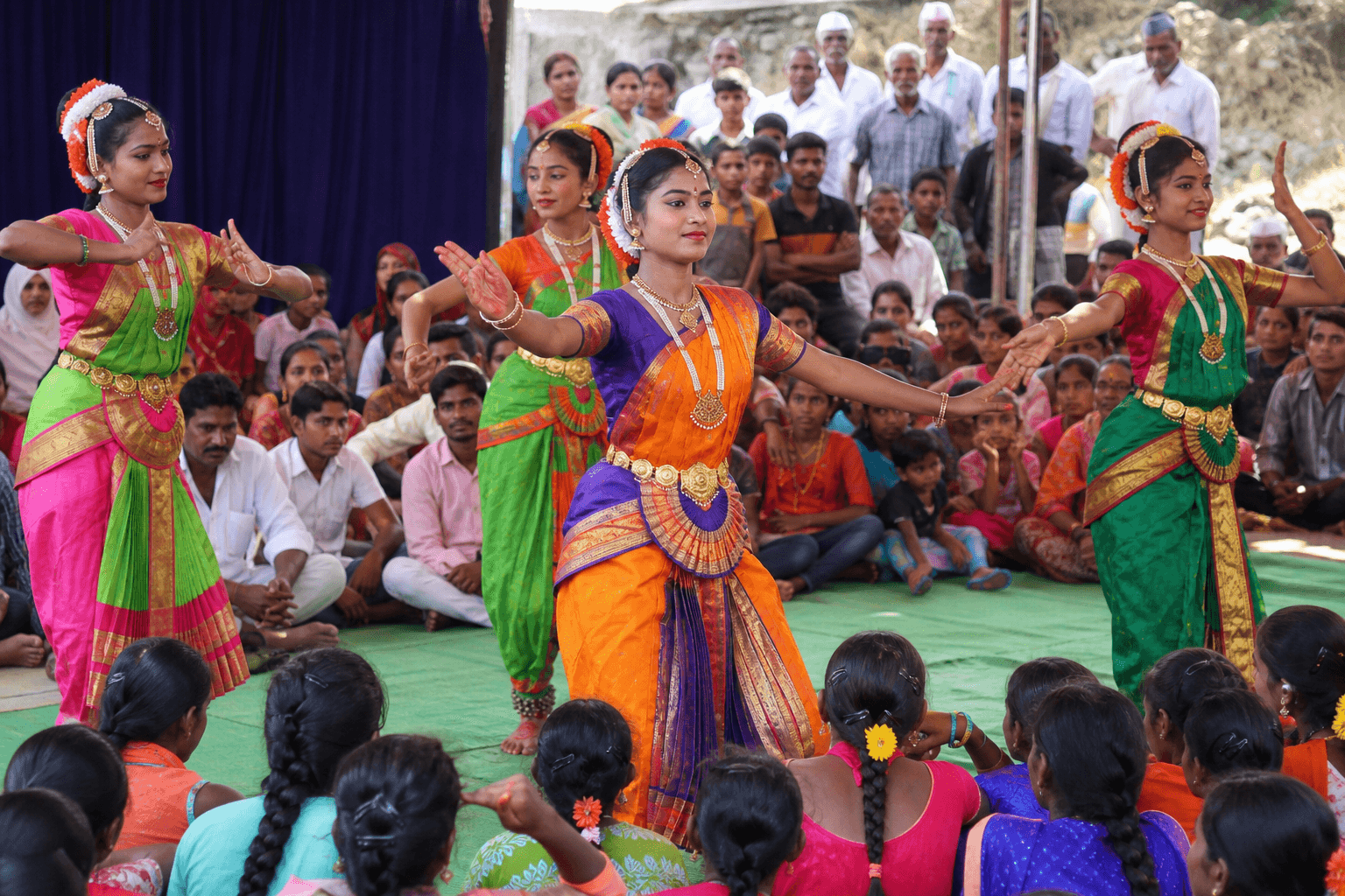 Cultural program at community event