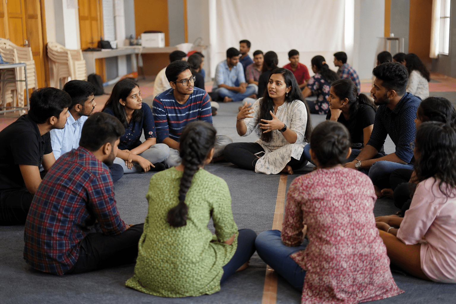 Youth leadership workshop session